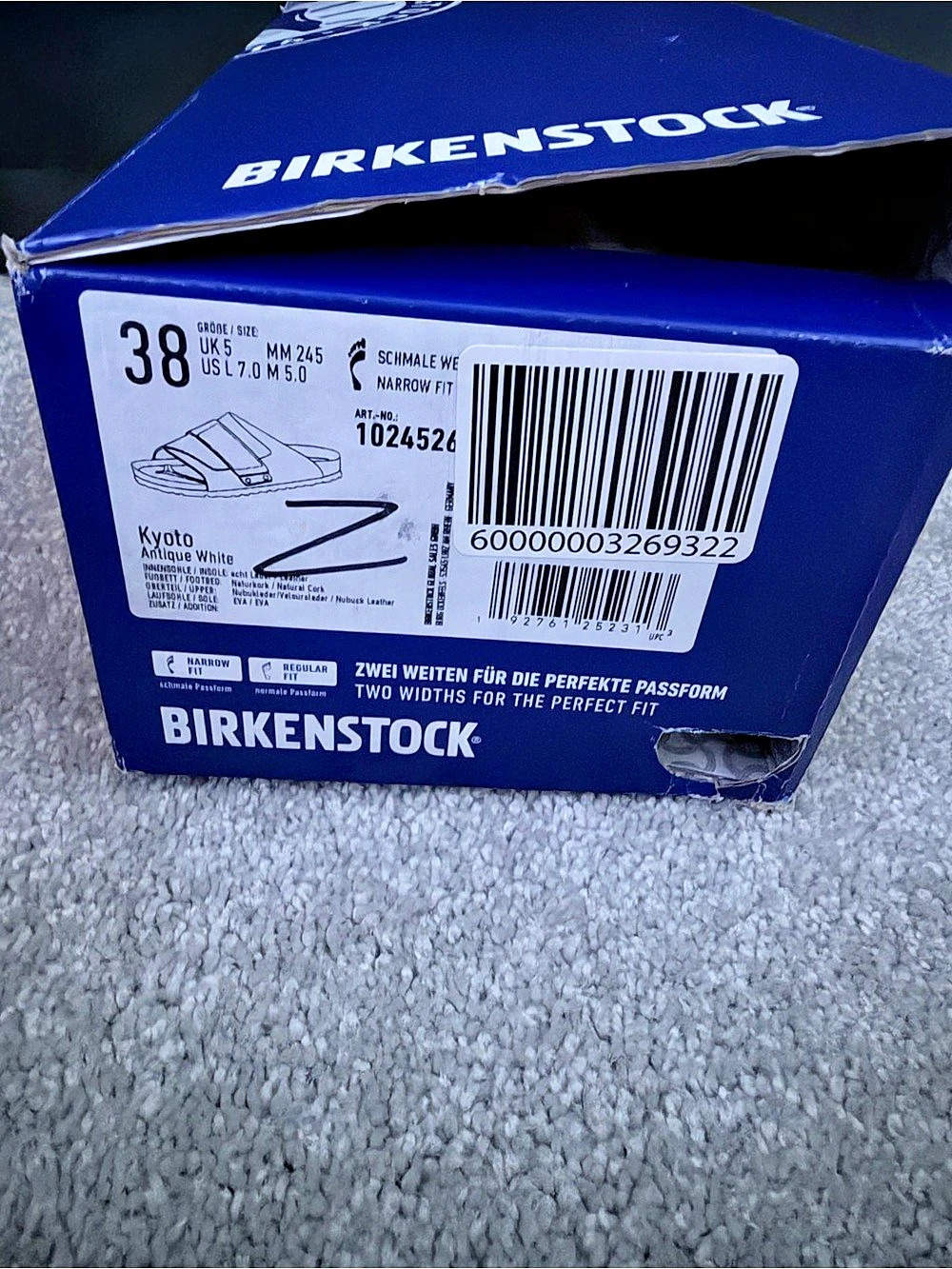 Birkenstock Kyoto Sandals in White-TW - Picture 4 of 4